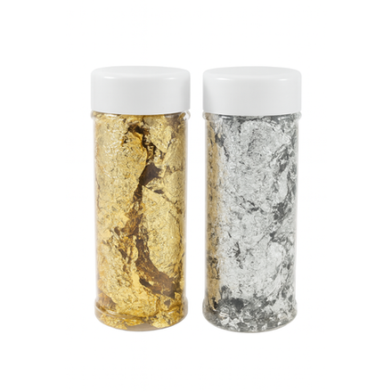 Декор для выпечки сусальное золото,серебро