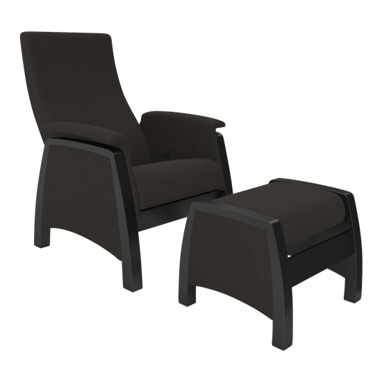 Кресло-глайдер 101 с пуфом