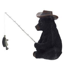 GAEM Фигурка декоративная "Медведь-рыбак", L11,5 W17 H13 см