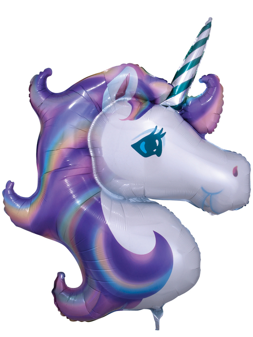 Фигура 33"/83см  единорог фиолетовый