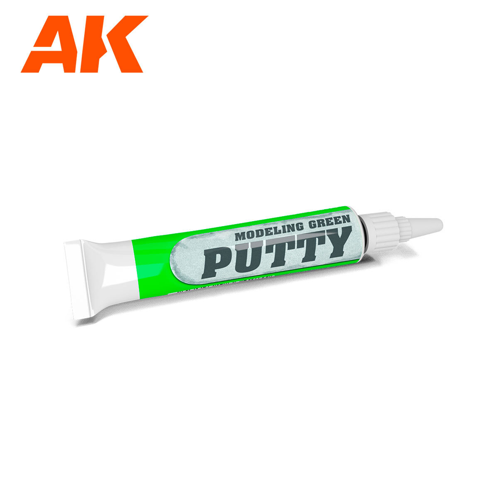 Модельная шпаклевка AK Interactive - Modelling Putty Green 20ml
