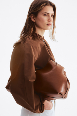 H&M Куртка-бомбер, коричневый