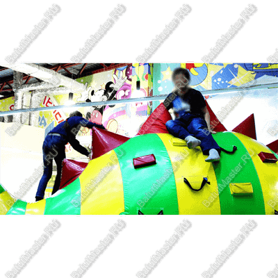 Коммерческий надувной батут "Динозавр-качеля" 5*5*2.5 м