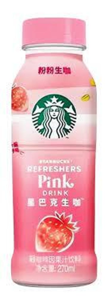 Напиток Starbucks Refreshers Strawberry со вкусом клубники, 270 мл