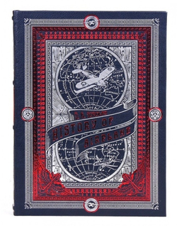 "History of airplan" Книга подарочная в кожаном переплете