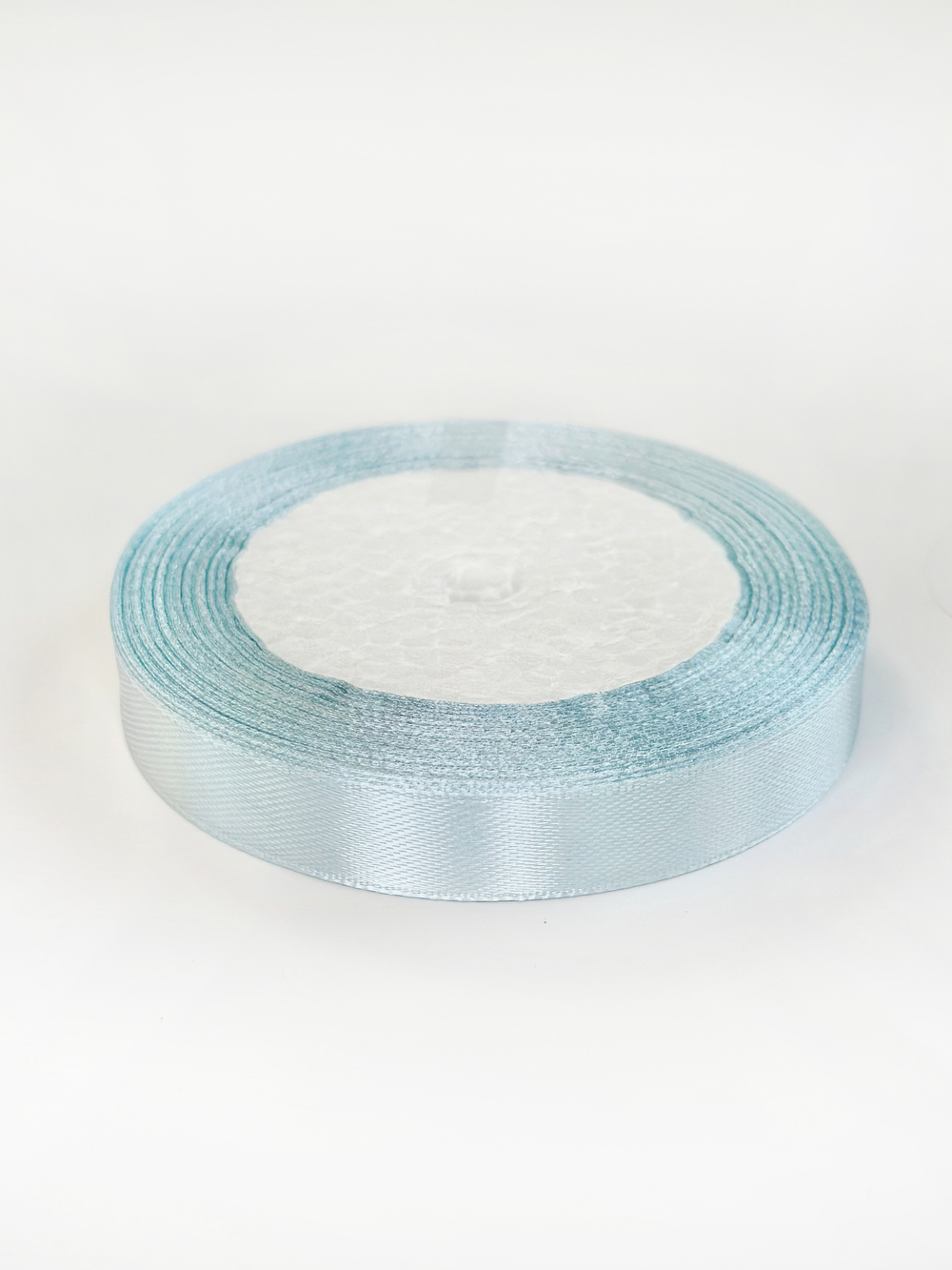 Атласная лента 12 мм (25 ярд)  цвет голубой