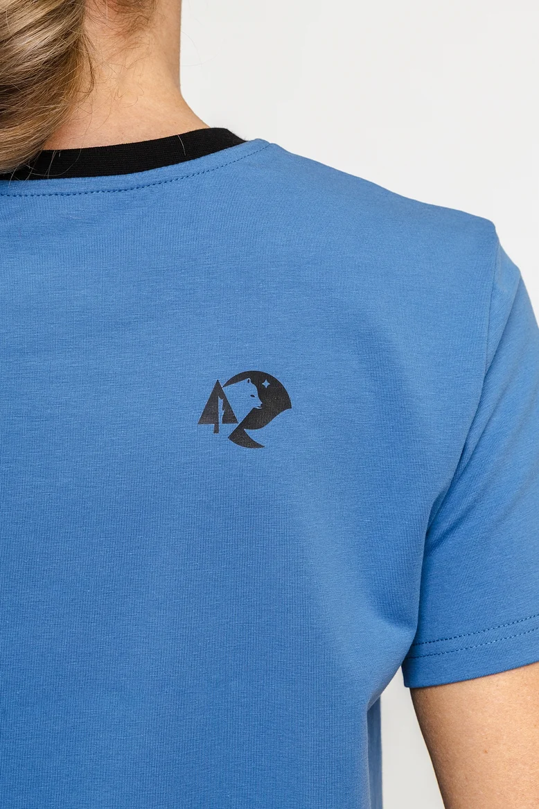 Футболка "НОХО" женская, цвет "Полуночная синева"