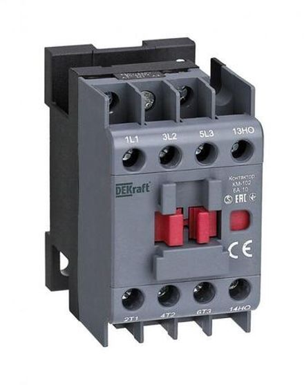 Контактор КМ-102 6А кат. 110В AC 1НЗ AC-3 AC-4 DEKraft 22060DEK