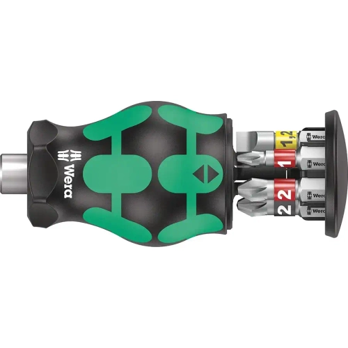 Отвёртка с набором бит Kraftform Kompakt Stubby WERA 05008886001