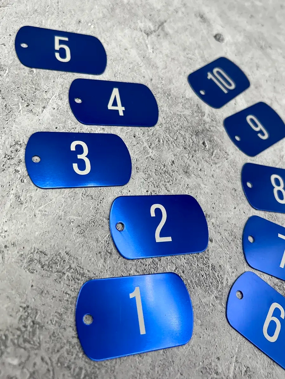 Номерки на ключи металлические