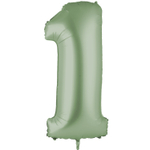 Шар фольгированный Цифра 1 101 см (Зеленый)