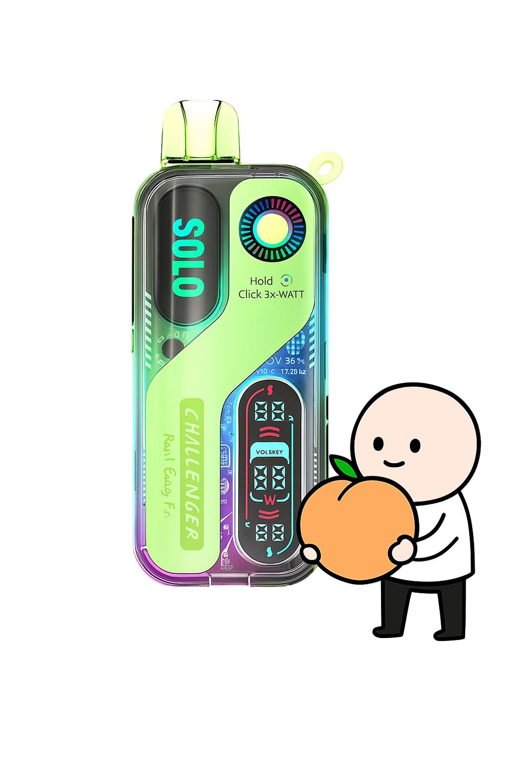 SOLOBAR SOLO 30K — Peach Berry Ice (5% nic)