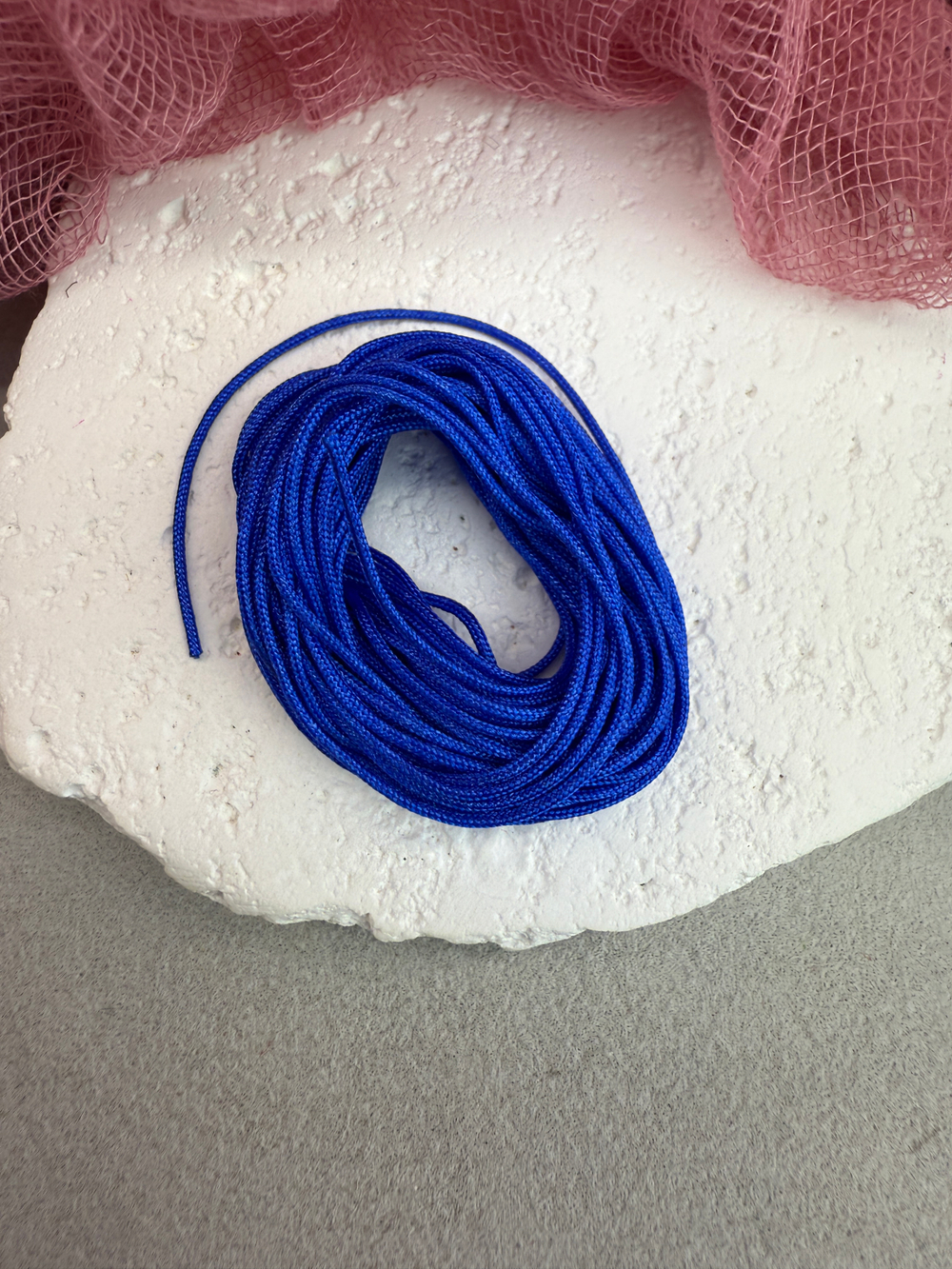 Шнур для плетения браслетов 0,8 мм, Королевский синий (5 м)