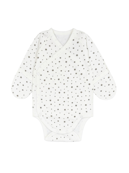 Боди-кимоно (утепленный) Звездочки gray (56,62)