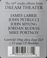 Dream Theater / Parasomnia (Clear Vinyl)(2LP)