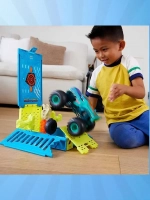 Автотрек Хот Вилс Монстр Трак Аварийная клетка Mega Wrex