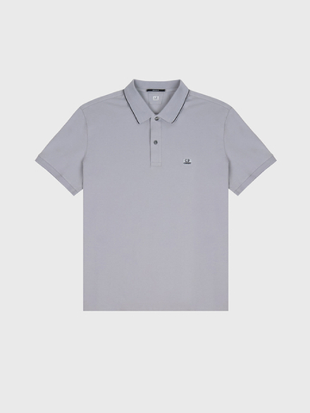 Поло C.P. Company Stretch Piquet Line Gray