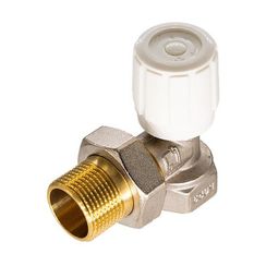 Клапан CTM регулирующий для радиатора ручной угловой 1/2 ТЕРМО (10), арт. CARAVH12