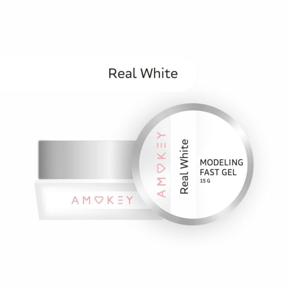 Amokey Моделирующий гель однофазный Fast Gel Real White - 15гр
