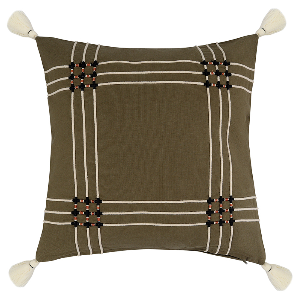 Чехол на подушку nomad grid из коллекции ethnic, 45х45 см