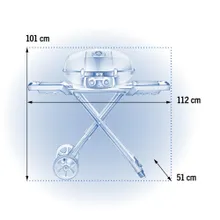 Электрический гриль Napoleon TravelQ PRO 285X, 1 тэн, на складной подставке