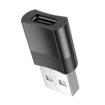 Адаптер Hoco UA17 USB 2.0/Type-C (черный)
