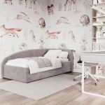 Кровать Элис 90х200 Лиловый Правый Угол