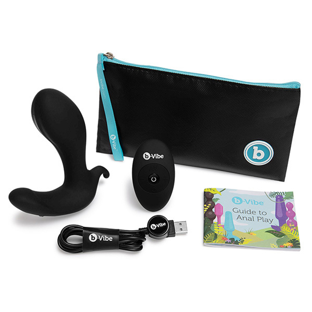 Черный анальный стимулятор с расширением и вибрацией b-Vibe Expand Plug BV-048-BLK