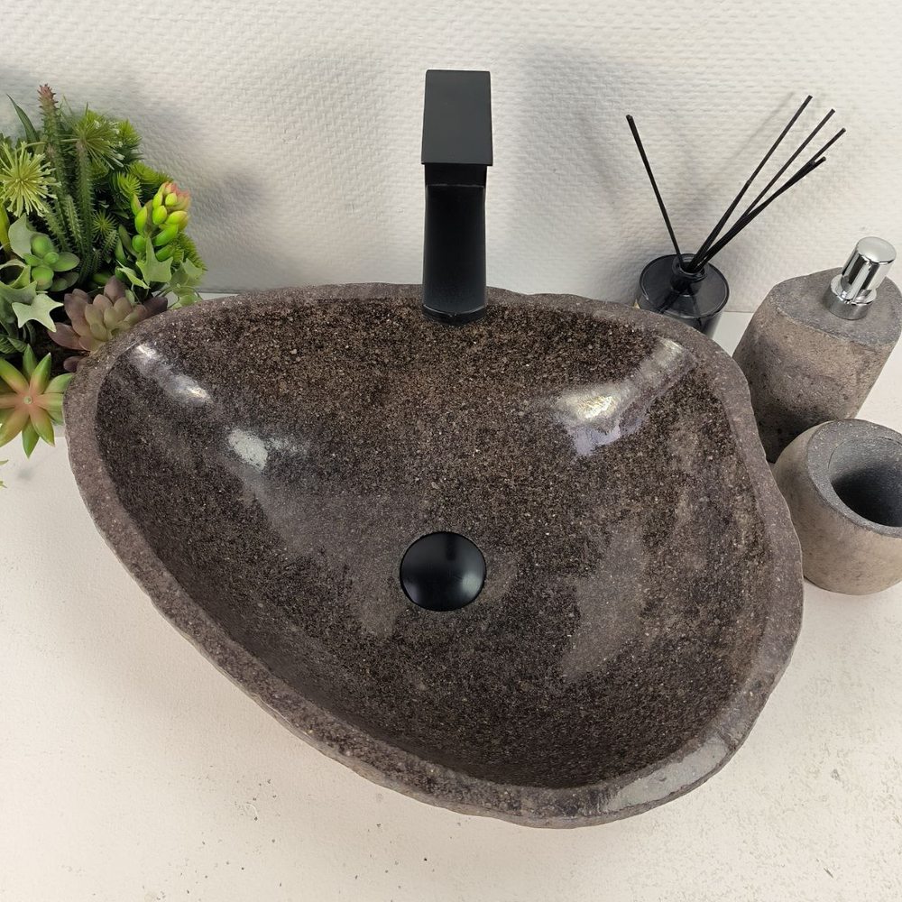 Раковина из речного камня RS-65594 49*38*15 0865