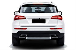 Защита заднего бампера (нержавейка) Zotye Coupa (2013-2023) d57 короткая
