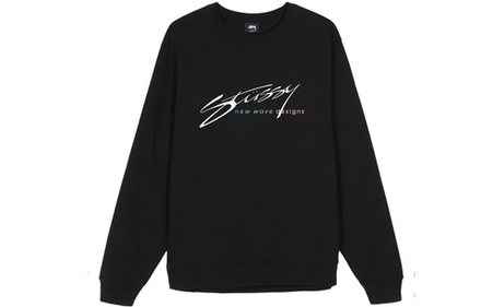 Худи Stussy New Wave Designs Crew l ogo, 118376