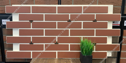 Клинкерная фасадная термопанель ЭППС Natural Rosa 1150x540