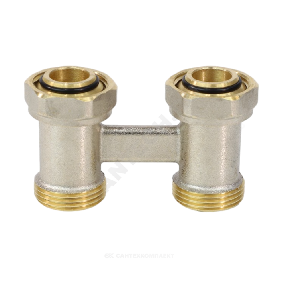 Узел нижнего подключения Ду 20 Ру10 3/4"x3/4" под евроконус двухтр прямой Aquasfera 5012-01