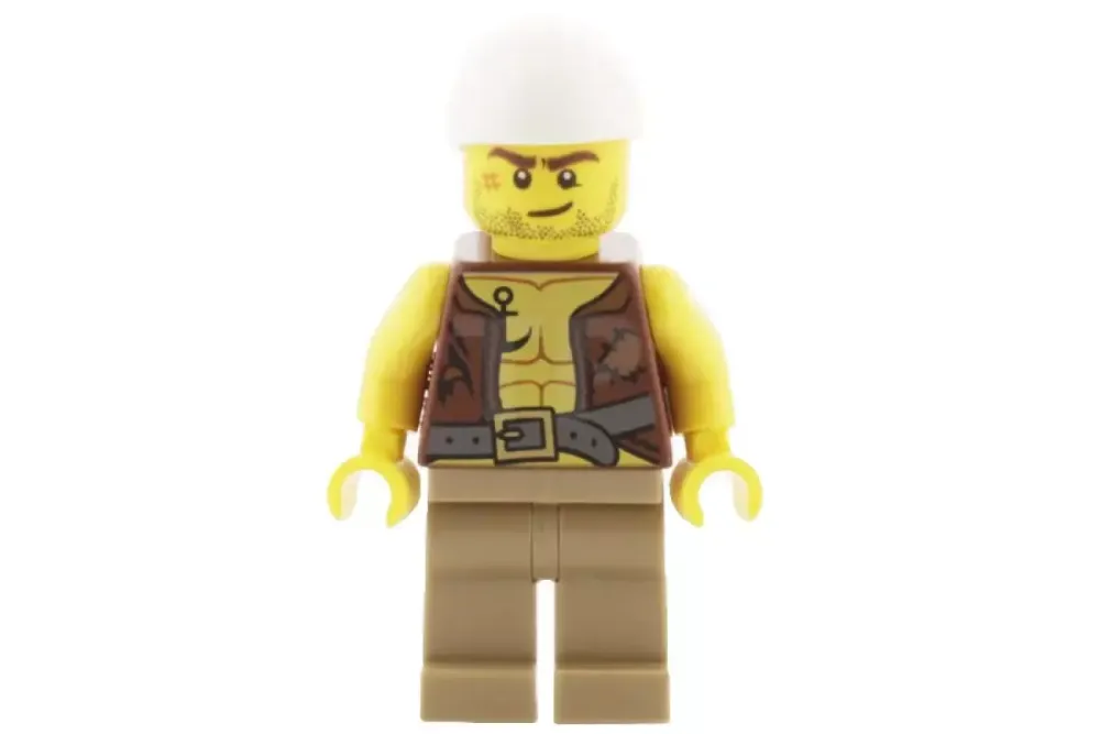 Минифигурка LEGO Pi158 Старый пират