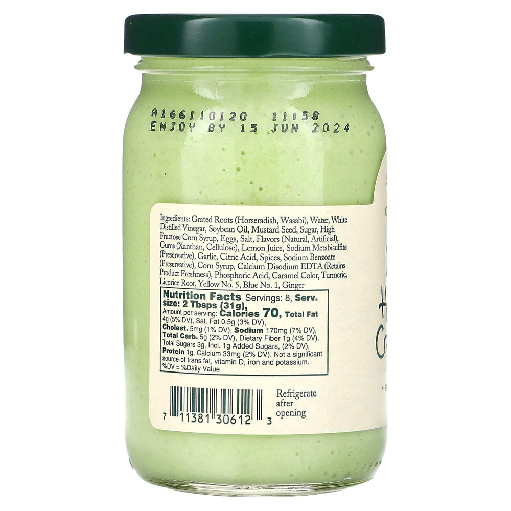 Stonewall Kitchen, Wasabi Horseradish Cream Sauce, 8.25 oz (234 g)
