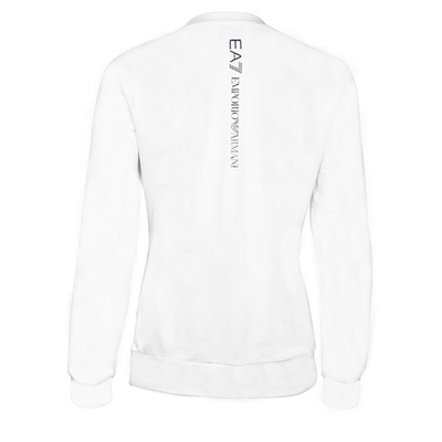 Женская Кофта теннисная EA7 Woman Jersey Sweatshirt - white