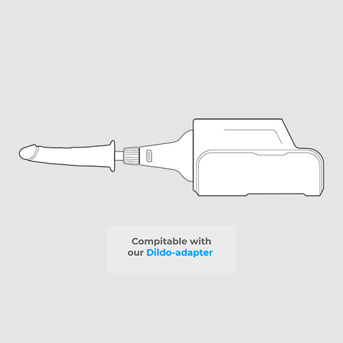 Полый фаллоимитатор 19см для адаптера Kiiroo Keon Vac-U-Lock Dildo Maturbator