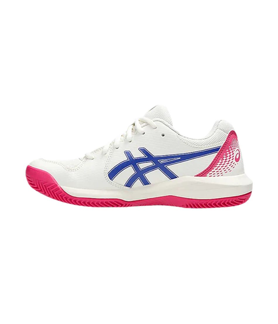 Кроссовки для падел Asics Gel-Dedicate 8 Clay Женские Cream/Тёмно-кобальтовые 2025 | Женская обувь