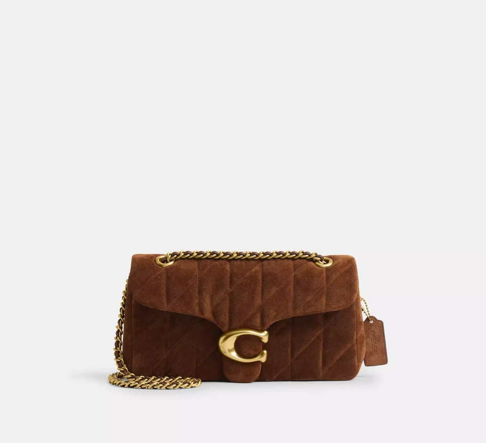 COACH СУМКА ЧЕРЕЗ ПЛЕЧО TABBY 26 С МЯГКОЙ ПОДКЛАДКОЙ, КОРИЧНЕВЫЙ