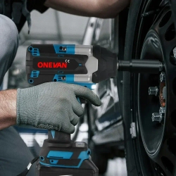 Бесщеточный гайковерт аккумуляторный ударный ONEVAN с крутящим моментом 1800 Нм 1/2 дюйма Электроинструмент для аккумулятора 21 В