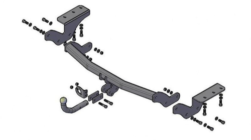 Фаркоп Toyota RAV4 2013-2019, условно-съемный,(без электрики) Трейлер.7833