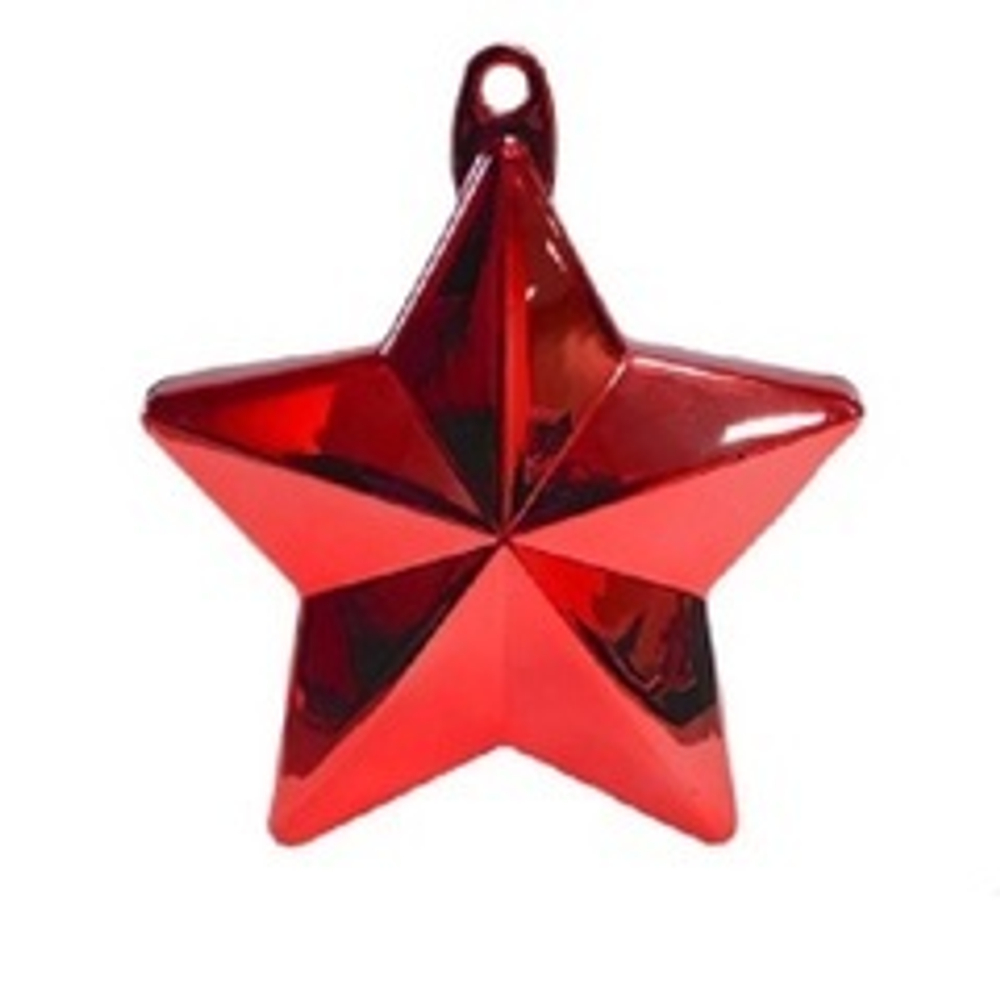 Грузик для шара Звезда Красная 160гр.