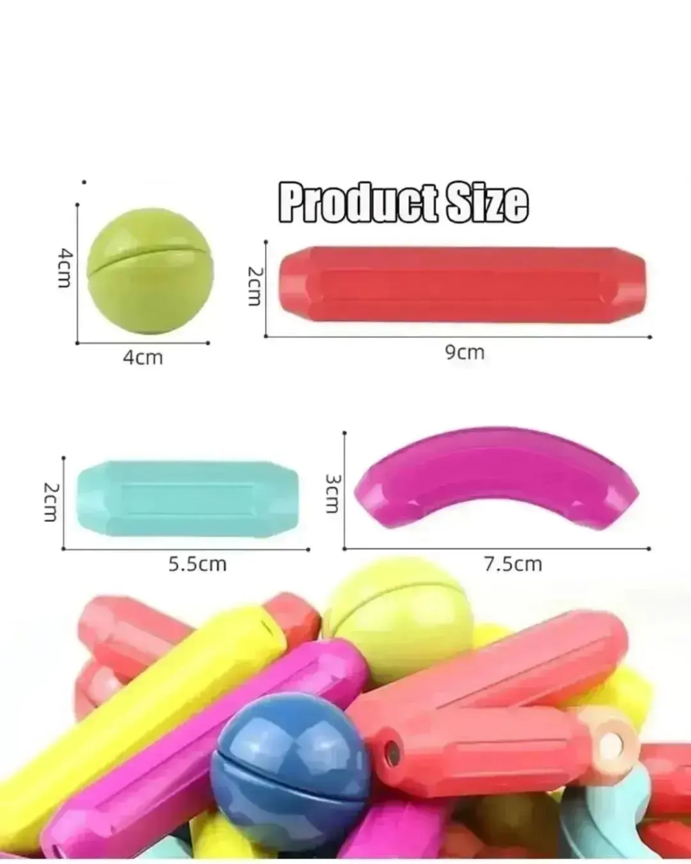 Magnit konstruktoru MAGNETIC STICKS (98 detal)