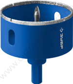 ЗУБР АГК d 80 мм (центр. сверло, трехгр. хвост, Р60), Алмазная коронка, Профессионал (29850-80)