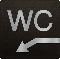 Туалет, WC, налево/вниз