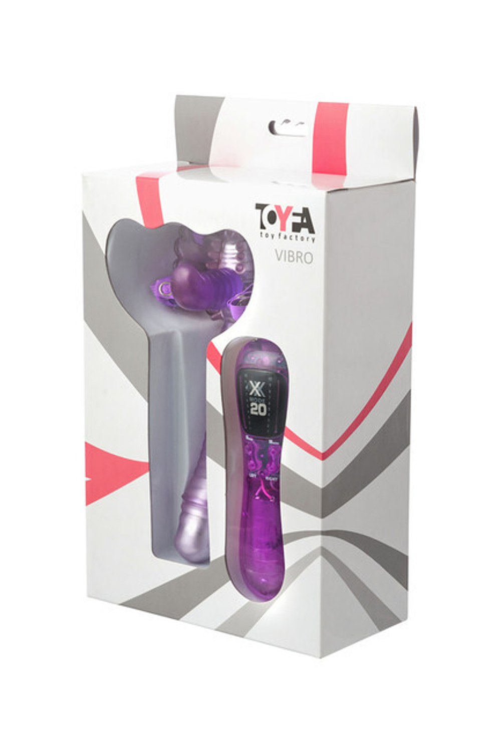 Анально-вагинальный стимулятор на эластичном креплении (20 режимов) (Цвет: фиолетовый)