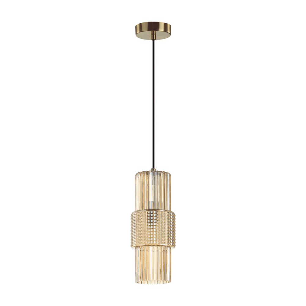 5019/1 MODERN ODL23 405 бронзовый/янтарный металл/стекло Подвес E14 1*40W PIMPA