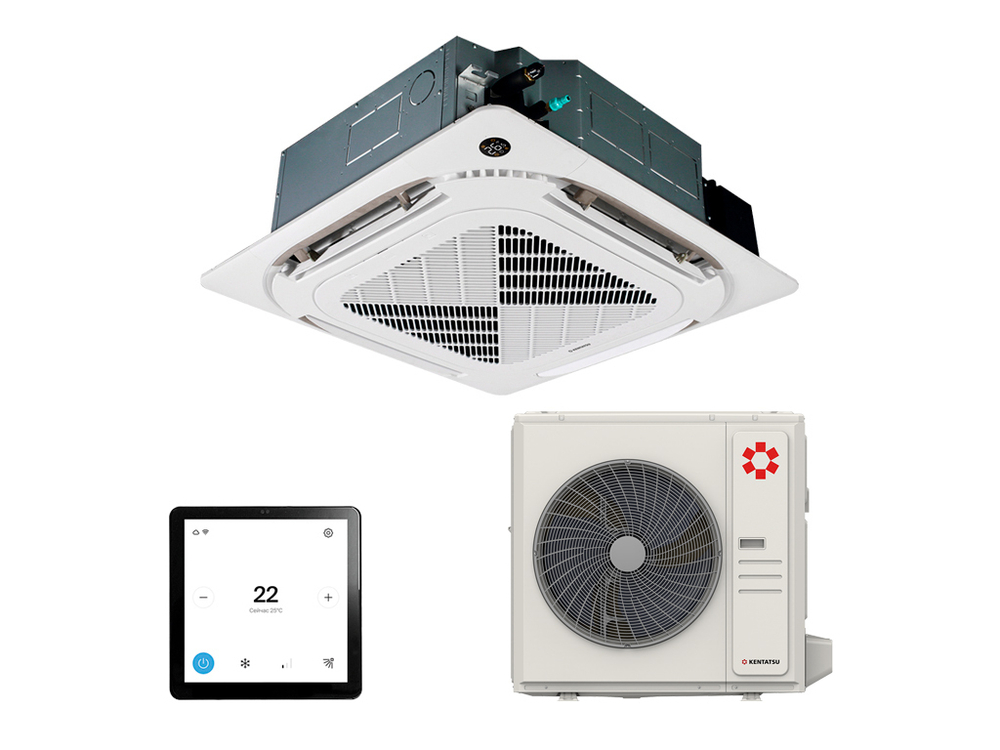 Кассетный кондиционер Kentatsu KSVB-W/KSUNB ksvb165hzrn1w/ksunb165hzrn3/kpu95-dr