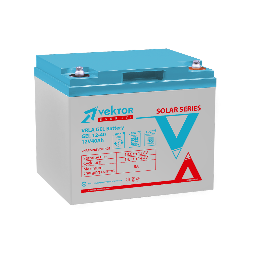 Аккумулятор  VEKTOR ENERGY GEL 12-40
