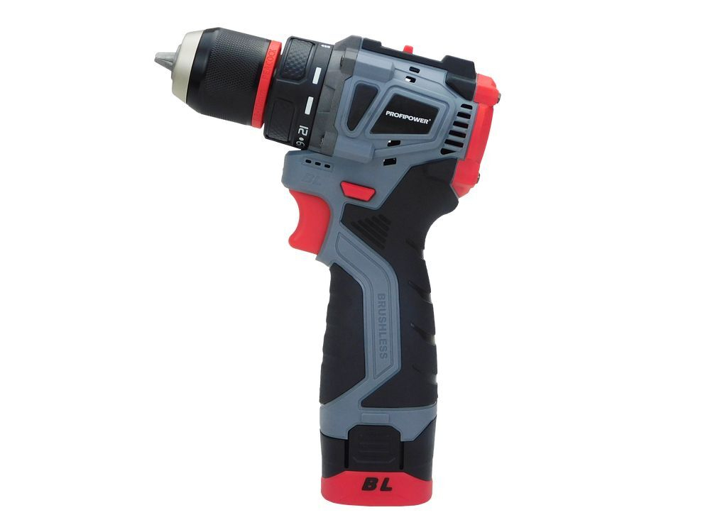 Аккумуляторный бесщеточный шуруповерт PROFIPOWER BL-161(16В,40Нм,Li-ion 2шт,2.0Ач,поясная клипса, бита-магнит, 2 скорости,0.8-10мм,З/У,в кейсе)